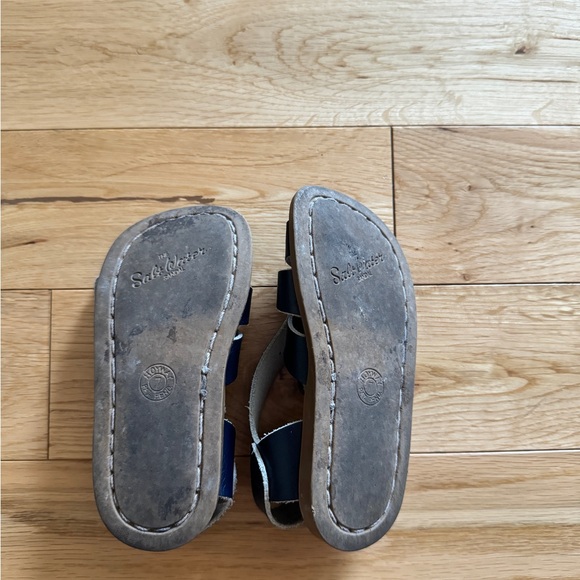 Kids navy blue salt water sandals - Picture 2 of 4